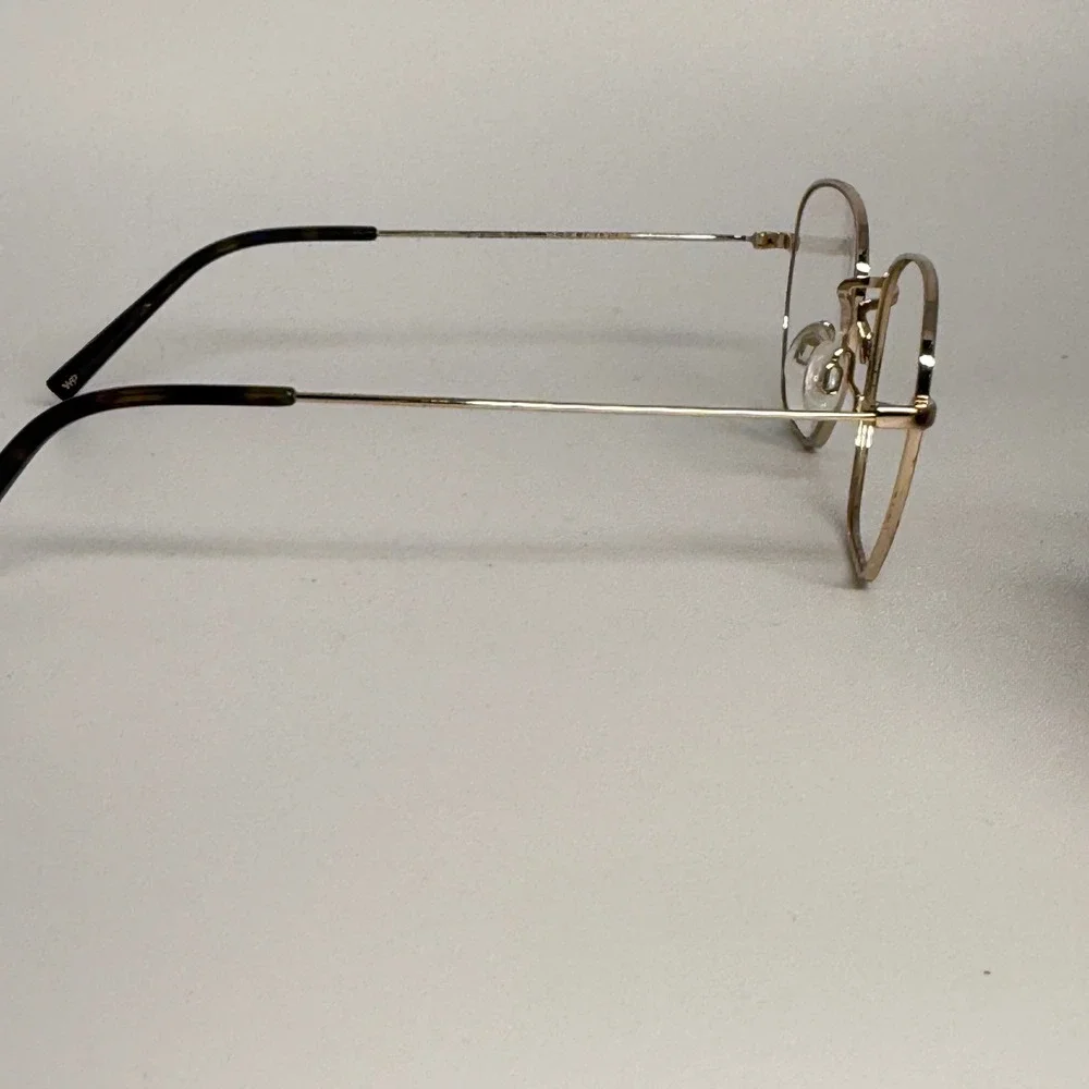 Warby Parker Hale M 2403 Gold Eyeglasses Frames‎ 51-20-145 Tortoise Tips